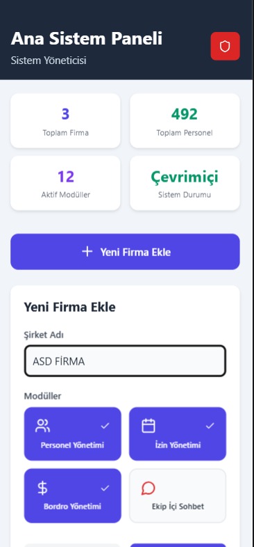 HR mobil uygulaması personel listesi